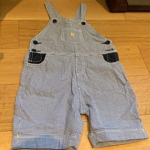 Boys Fendi checkered Overalls 24 months